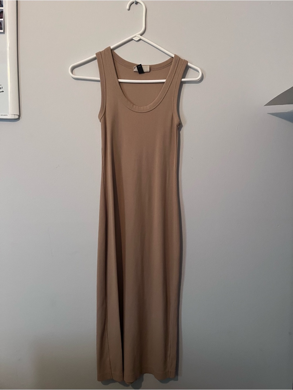 WORN ONCE Target Sleeveless Maxi Dress in Taupe